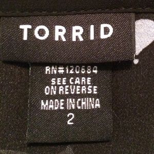 torrid Tops - Torrid size 2/2X/18-20 sheer blouse torrid Tops - Torrid size 2/2X/18-20 sheer blouse